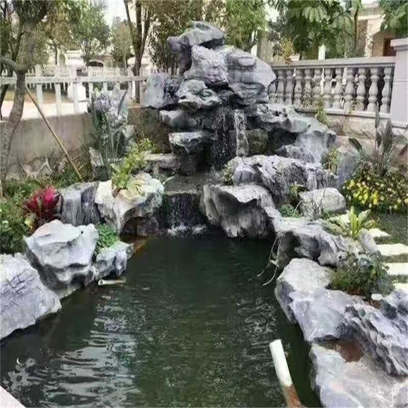 泰州庭院假山鱼池图片
